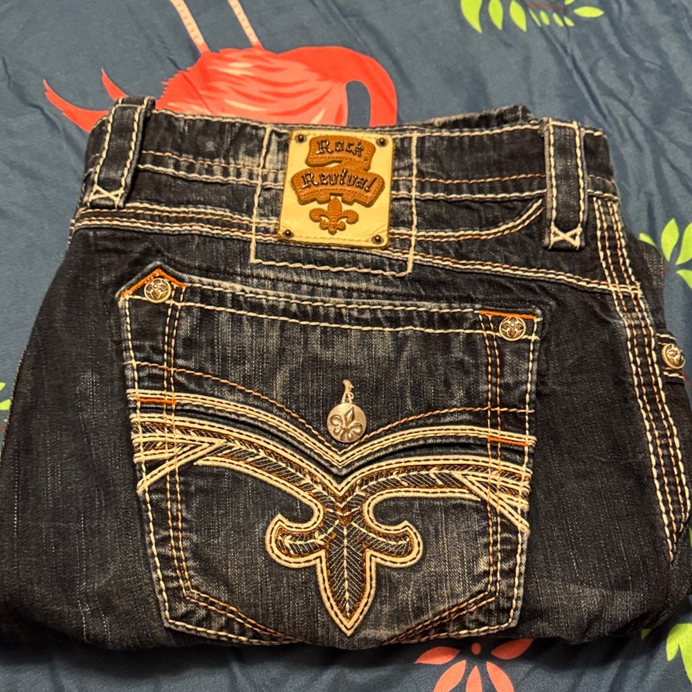 Rock Revival Women's Dark Blue Boot Cut Jeans